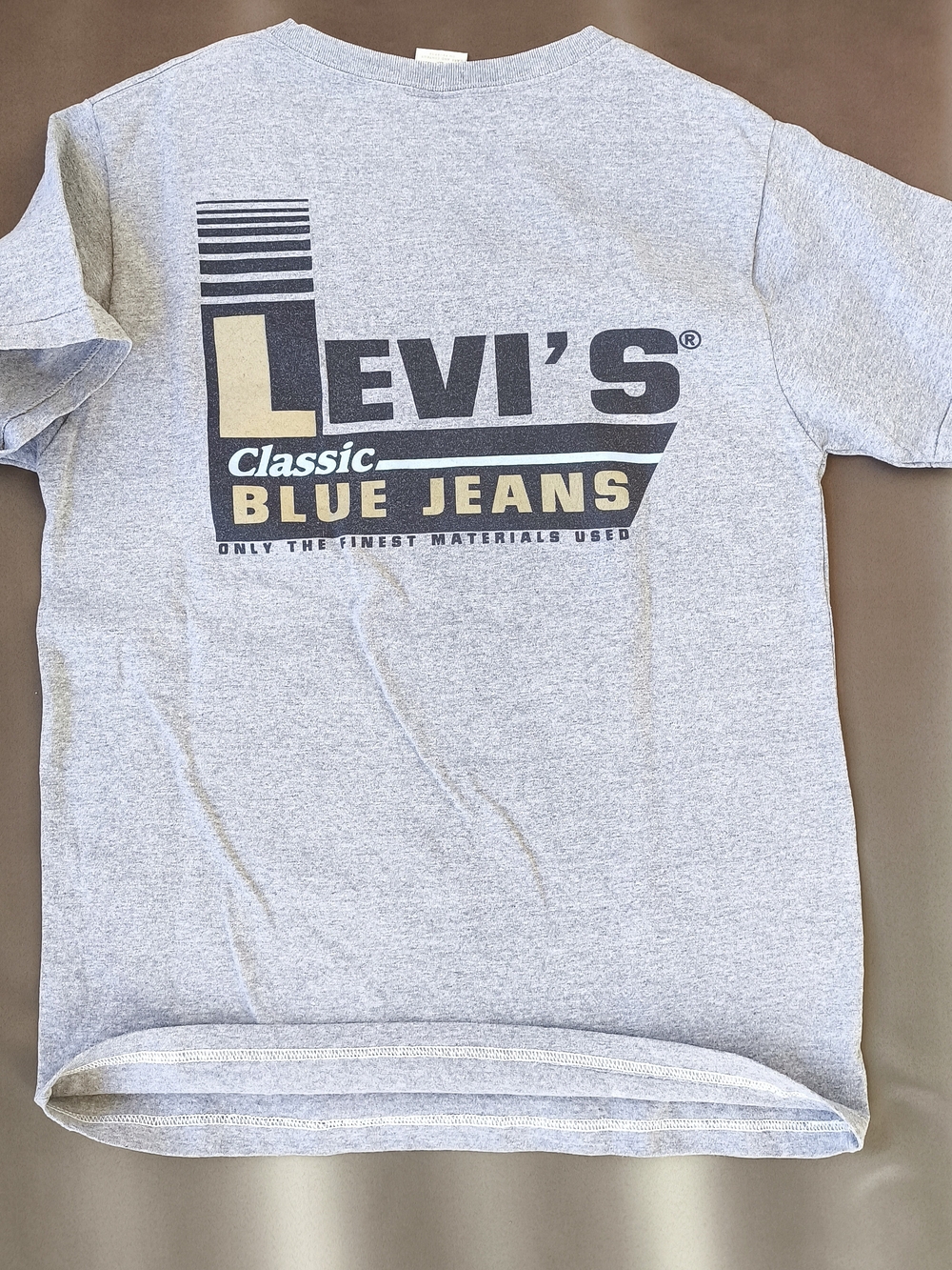 Levi's Strauss USA Single Stich Vintage Gray Graphic Classic Tee Fits Medium